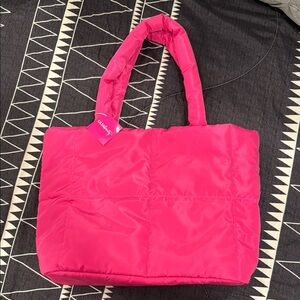 💕NWT💕ULTA Pink Puffer Tote